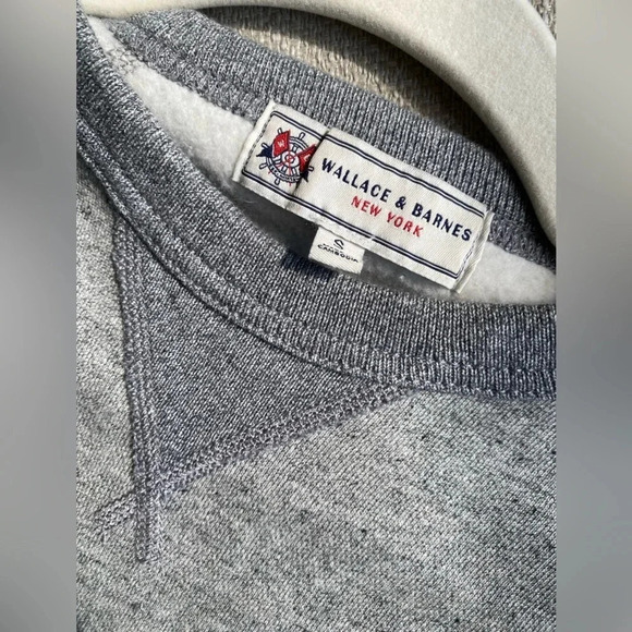 Wallace & Barnes Raglan Sleeve Sweatshirt Men’s Small J. Crew Pullover Crewneck - Picture 4 of 8